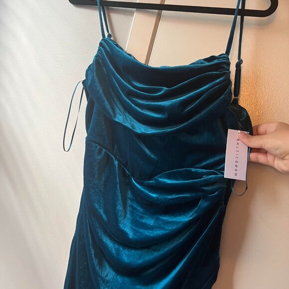 Gaia Velvet Baltic Born Dress Topaz - Picture 6 of 7